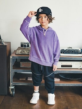 「アイテム（パーカー）」を使った、BRANSHESさん（キッズ・110cm）の秋コーディネート