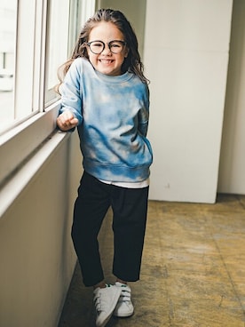 「RADCHAP（ラッドチャップ）のアイテム（パンツ）」を使った、BRANSHESさん（キッズ・111cm）の秋コーディネート