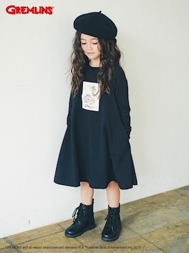 「BRANSHES（ブランシェス）のアイテム（ハンチング/ベレー帽）」を使った、BRANSHESさん（キッズ・111cm）の秋コーディネート
