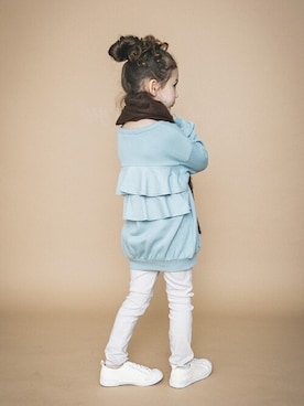 「kids」｜「アイテム（チュニック）」を使った、BRANSHESさん（キッズ・107cm）の秋コーディネート