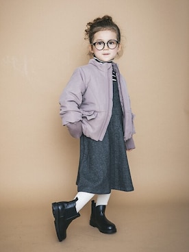 「BRANSHES（ブランシェス）のアイテム（ジャケット/アウター）」を使った、BRANSHESさん（キッズ・108cm）の秋コーディネート