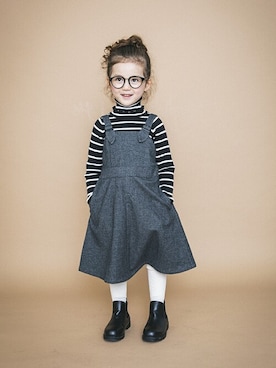 「アイテム（タイツ/ストッキング）」を使った、BRANSHESさん（キッズ・108cm）の秋コーディネート