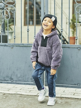 「アイテム（パーカー）」を使った、BRANSHESさん（キッズ・110cm）の秋コーディネート