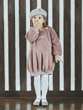 「BRANSHES（ブランシェス）のアイテム（ハンチング/ベレー帽）」を使った、BRANSHESさん（キッズ・109cm）の冬コーディネート