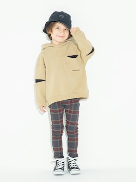 「アイテム（パーカー）」を使った、BRANSHESさん（キッズ・110cm）の秋コーディネート