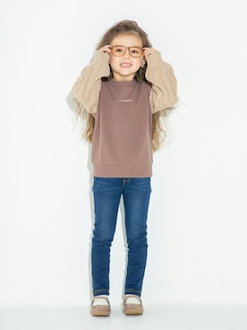 「アイテム（バレエシューズ）」を使った、BRANSHESさん（キッズ・108cm）の秋コーディネート