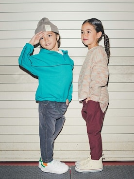 「アイテム（ニットキャップ/ビーニー）」を使った、BRANSHESさん（キッズ・110cm）の冬コーディネート