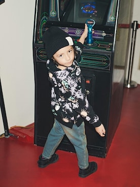 「アイテム（パーカー）」を使った、BRANSHESさん（キッズ・110cm）の秋コーディネート