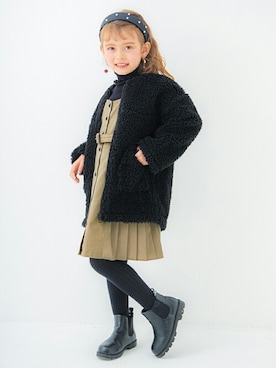 「BRANSHES（ブランシェス）のアイテム（ジャケット/アウター）」を使った、BRANSHESさん（キッズ・114cm）の冬コーディネート