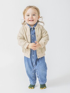 「アイテム（その他ベビーウェア）」を使った、BRANSHESさん（キッズ・78cm）の冬コーディネート