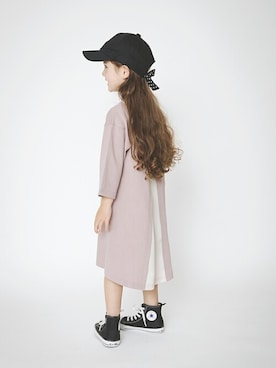 「アイテム（ワンピース/ドレス）」を使った、BRANSHESさん（キッズ・107cm）の冬コーディネート