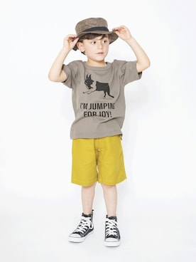 「バックプリント」｜BRANSHESさん（キッズ・108cm）の春コーディネート