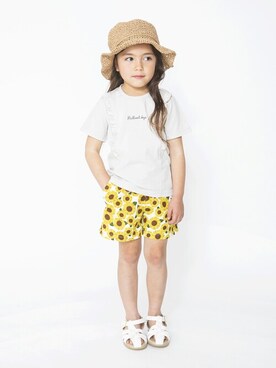 「アイテム（帽子）」を使った、BRANSHESさん（キッズ・104cm）の春コーディネート