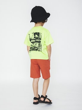 「バックプリント」｜BRANSHESさん（キッズ・113cm）の春コーディネート