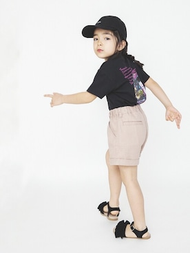 「アイテム（サンダル）」を使った、BRANSHESさん（キッズ・107cm）の春コーディネート