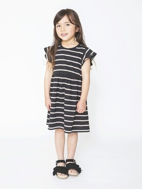 「アイテム（ワンピース）」を使った、BRANSHESさん（キッズ・104cm）の春コーディネート