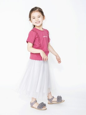 「アイテム（スカート）」を使った、BRANSHESさん（キッズ・110cm）の春コーディネート