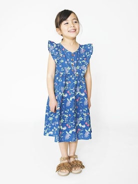 「アイテム（ワンピース/ドレス）」を使った、BRANSHESさん（キッズ・104cm）の春コーディネート