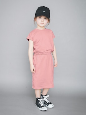 「アイテム（ワンピース/ドレス）」を使った、BRANSHESさん（キッズ・110cm）の春コーディネート