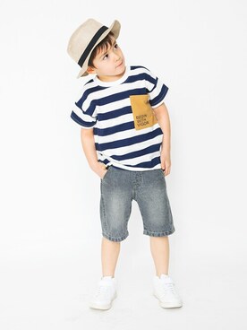「アイテム（Tシャツ/カットソー）」を使った、BRANSHESさん（キッズ・109cm）の夏コーディネート
