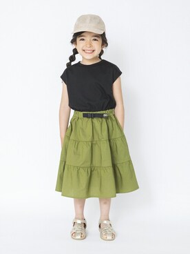 「RADCHAP（ラッドチャップ）のアイテム（ワンピース）」を使った、BRANSHESさん（キッズ・109cm）の夏コーディネート