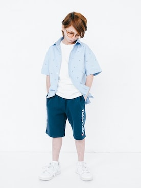 「アイテム（Tシャツ/カットソー）」を使った、BRANSHESさん（キッズ・125cm）の夏コーディネート