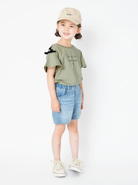 「アイテム（キャップ）」を使った、BRANSHESさん（キッズ・110cm）の夏コーディネート
