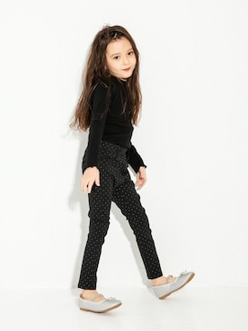 「ドット柄」｜BRANSHESさん（キッズ・111cm）の夏コーディネート