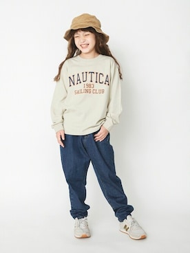 「アイテム（Tシャツ/カットソー）」を使った、BRANSHESさん（キッズ・129cm）の秋コーディネート