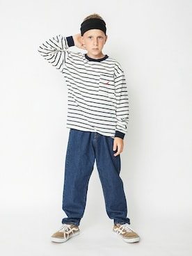 「アイテム（Tシャツ/カットソー）」を使った、BRANSHESさん（キッズ・131cm）の秋コーディネート