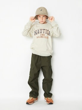 「アイテム（パンツ）」を使った、BRANSHESさん（キッズ・131cm）の秋コーディネート