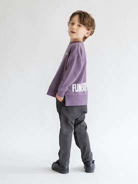 「バックプリント」｜BRANSHESさん（キッズ・110cm）の秋コーディネート