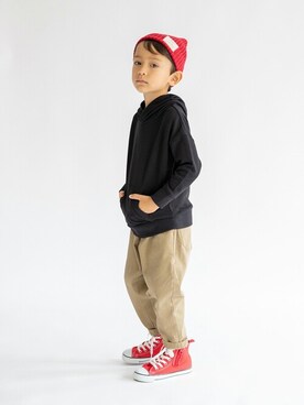 「アイテム（パーカー）」を使った、BRANSHESさん（キッズ・110cm）の秋コーディネート