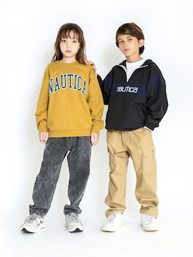 「アイテム（スウェット）」を使った、BRANSHESさん（キッズ・130cm）の秋コーディネート