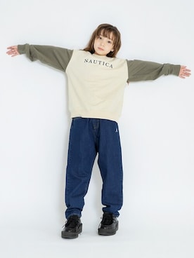 「アイテム（スウェット）」を使った、BRANSHESさん（キッズ・129cm）の秋コーディネート