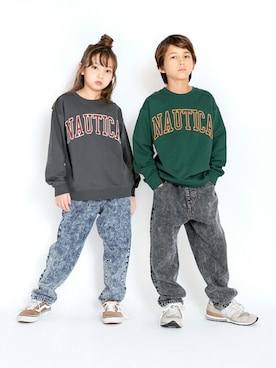 「アイテム（スウェット）」を使った、BRANSHESさん（キッズ・130cm）の秋コーディネート