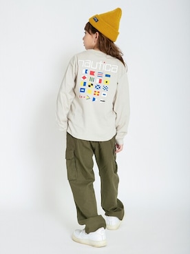 「アイテム（帽子）」を使った、BRANSHESさん（キッズ・129cm）の秋コーディネート