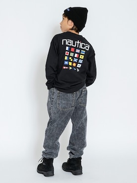 「アイテム（帽子）」を使った、BRANSHESさん（キッズ・130cm）の秋コーディネート