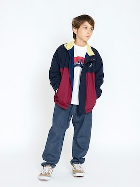 「アイテム（パーカー）」を使った、BRANSHESさん（キッズ・130cm）の秋コーディネート