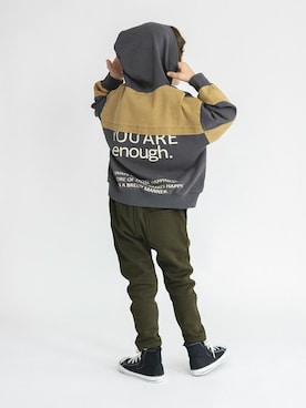 「アイテム（パーカー）」を使った、BRANSHESさん（キッズ・110cm）の秋コーディネート