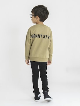 「バックプリント」｜BRANSHESさん（キッズ・111cm）の秋コーディネート