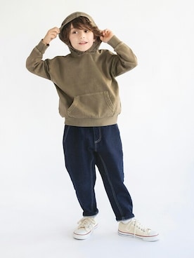 「アイテム（パーカー）」を使った、BRANSHESさん（キッズ・110cm）の秋コーディネート