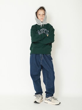 「アイテム（パーカー）」を使った、BRANSHESさん（キッズ・131cm）の冬コーディネート