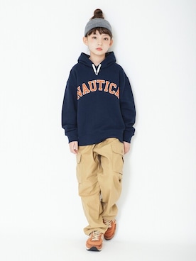 「アイテム（パーカー）」を使った、BRANSHESさん（キッズ・129cm）の冬コーディネート