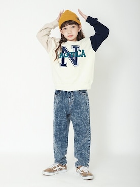 「アイテム（スウェット）」を使った、BRANSHESさん（キッズ・129cm）の冬コーディネート