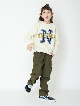 「アイテム（スウェット）」を使った、BRANSHESさん（キッズ・129cm）の冬コーディネート