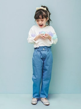 「アイテム（バレエシューズ）」を使った、BRANSHESさん（キッズ・111cm）の冬コーディネート