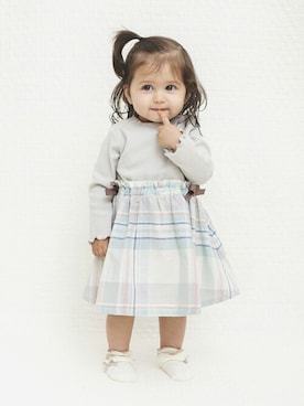 「アイテム（ママ＆ベビー）」を使った、BRANSHESさん（キッズ・72cm）の冬コーディネート