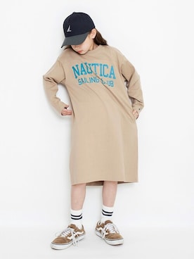 「アイテム（ワンピース/ドレス）」を使った、BRANSHESさん（キッズ・130cm）の冬コーディネート