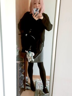 「ハロウィン」｜「アイテム（その他アウター）」を使った、ツキコイワムラさん（レディース・156cm）の秋コーディネート